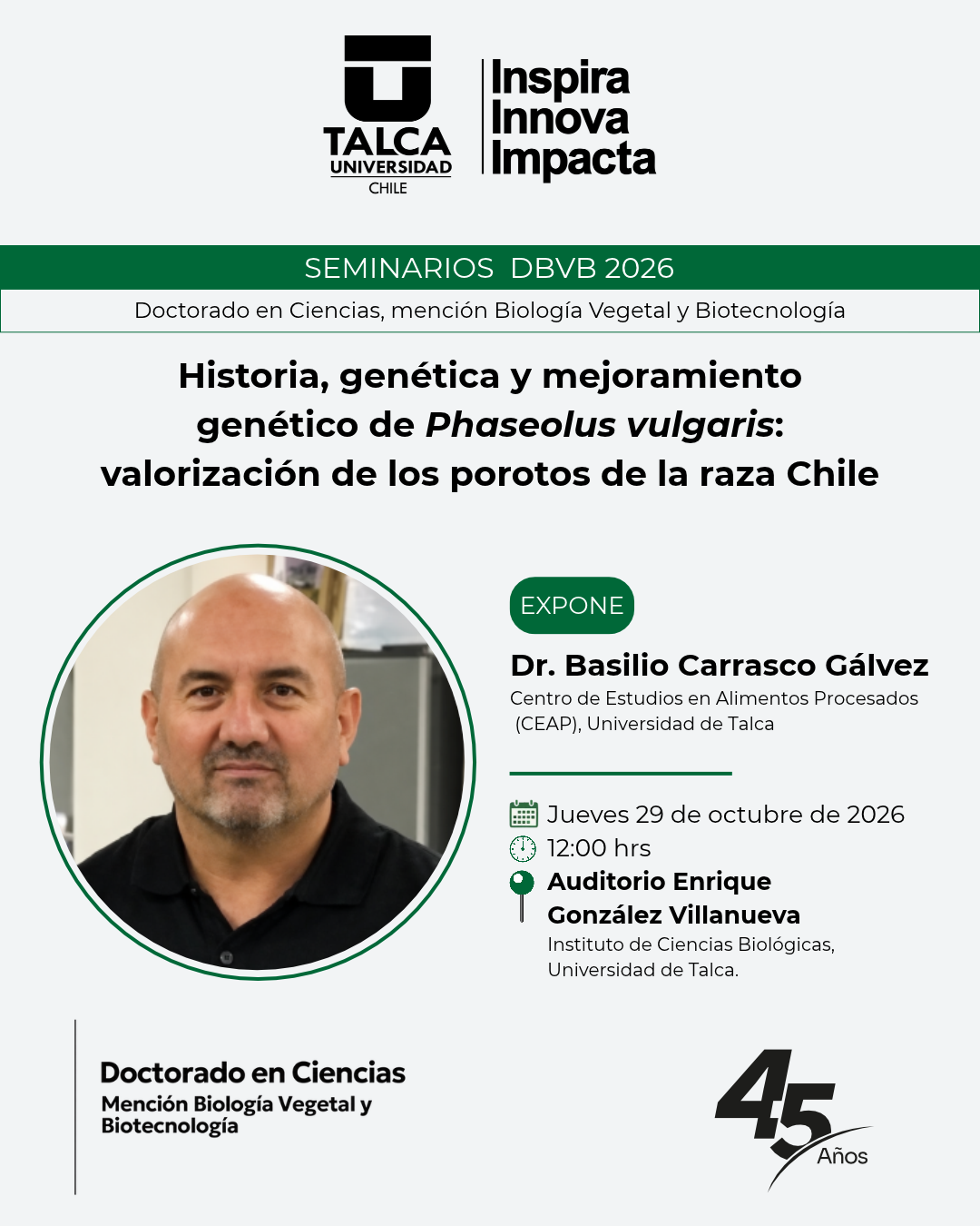 Seminario Dr. Basilio Carrasco Gálvez